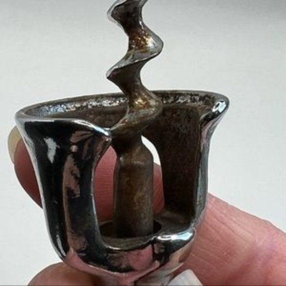 Wood Handle Bar Ware Set Spoon Strainer Jigger Corkscrew - Picture 4 of 6